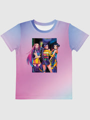 KPop Demon Hunters Kids T-Shirt HUNTR/X Electric Summer