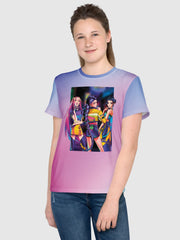 KPop Demon Hunters Youth T-Shirt HUNTR/X Electric Summer