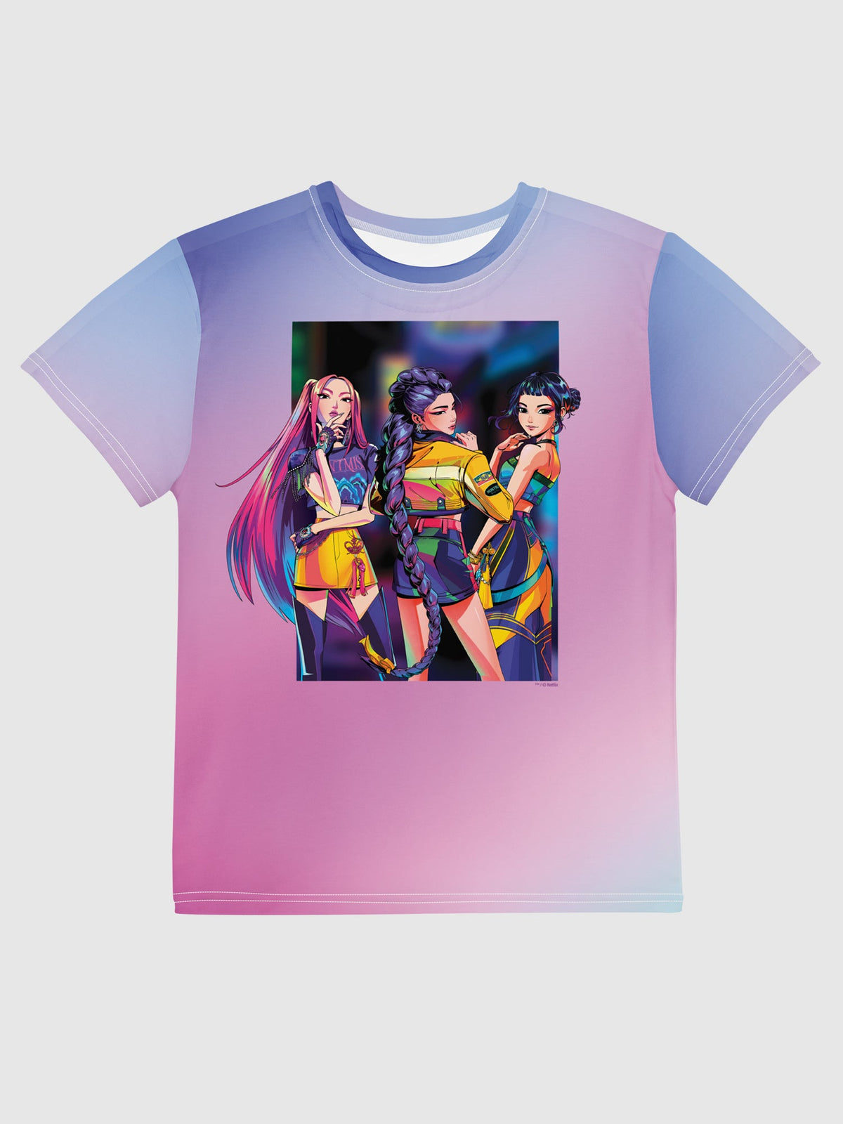 KPop Demon Hunters Youth T-Shirt HUNTR/X Electric Summer