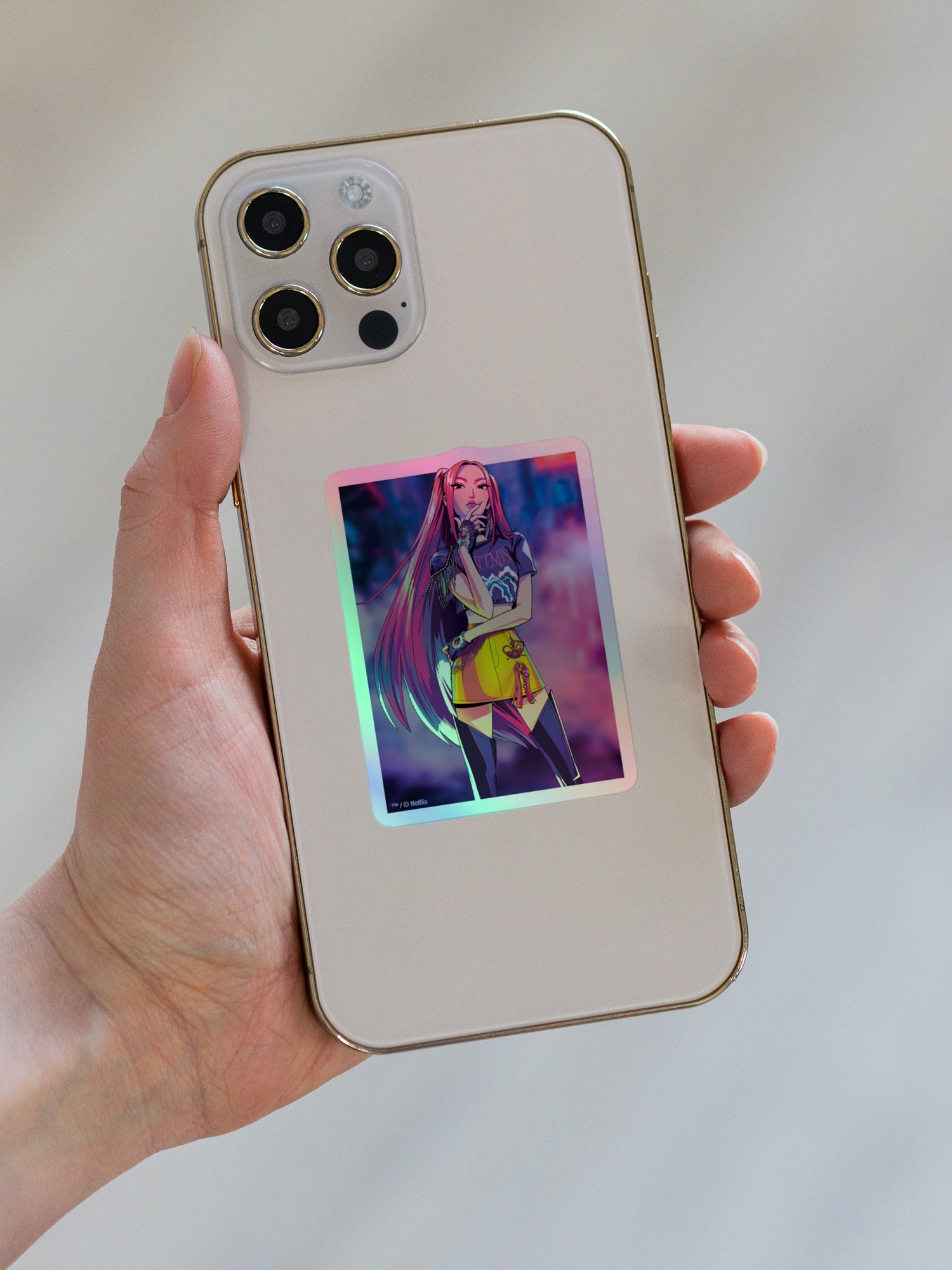 KPop Demon Hunters Holographic Sticker Mira Electric Summer