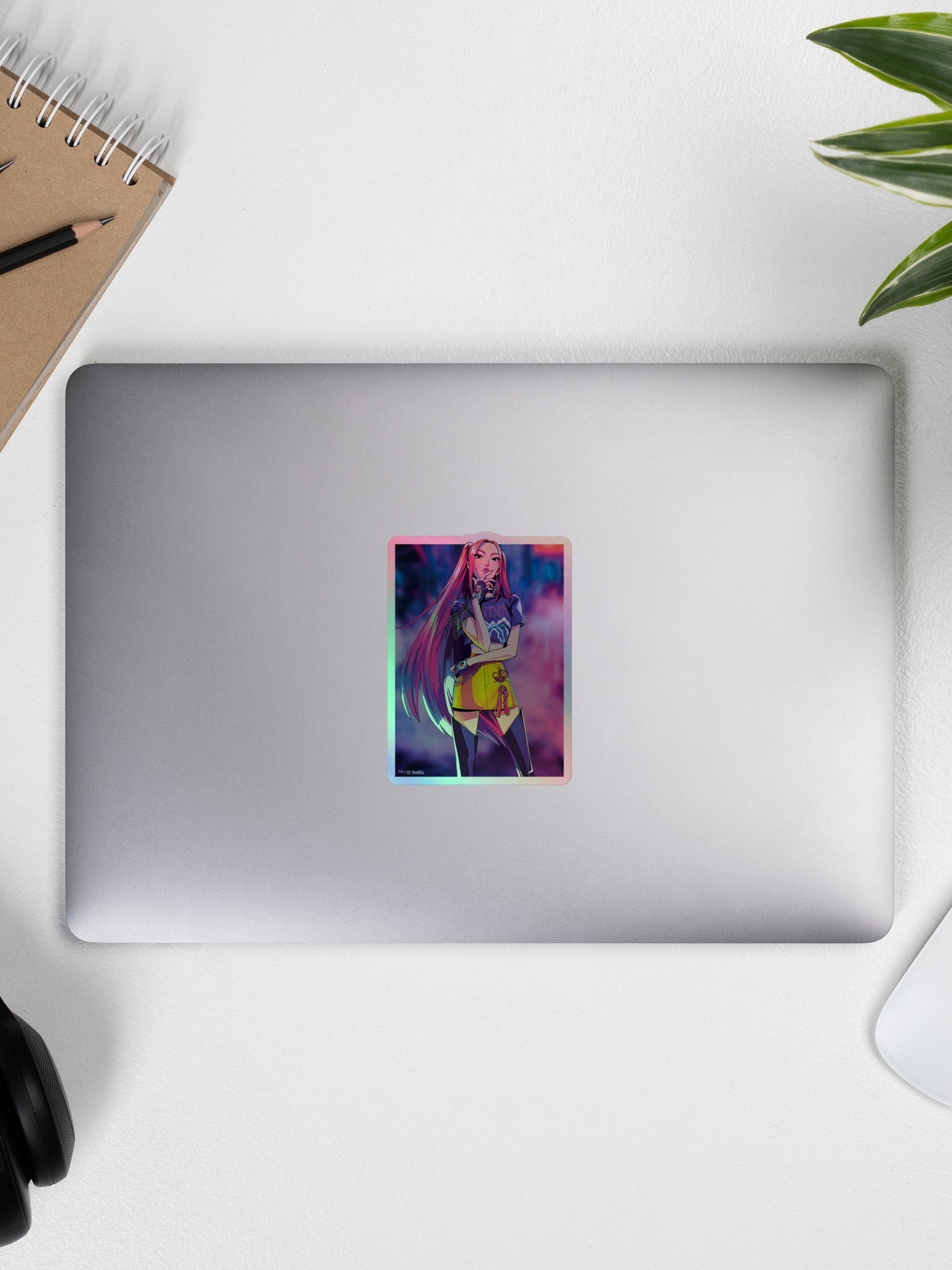 KPop Demon Hunters Holographic Sticker Mira Electric Summer