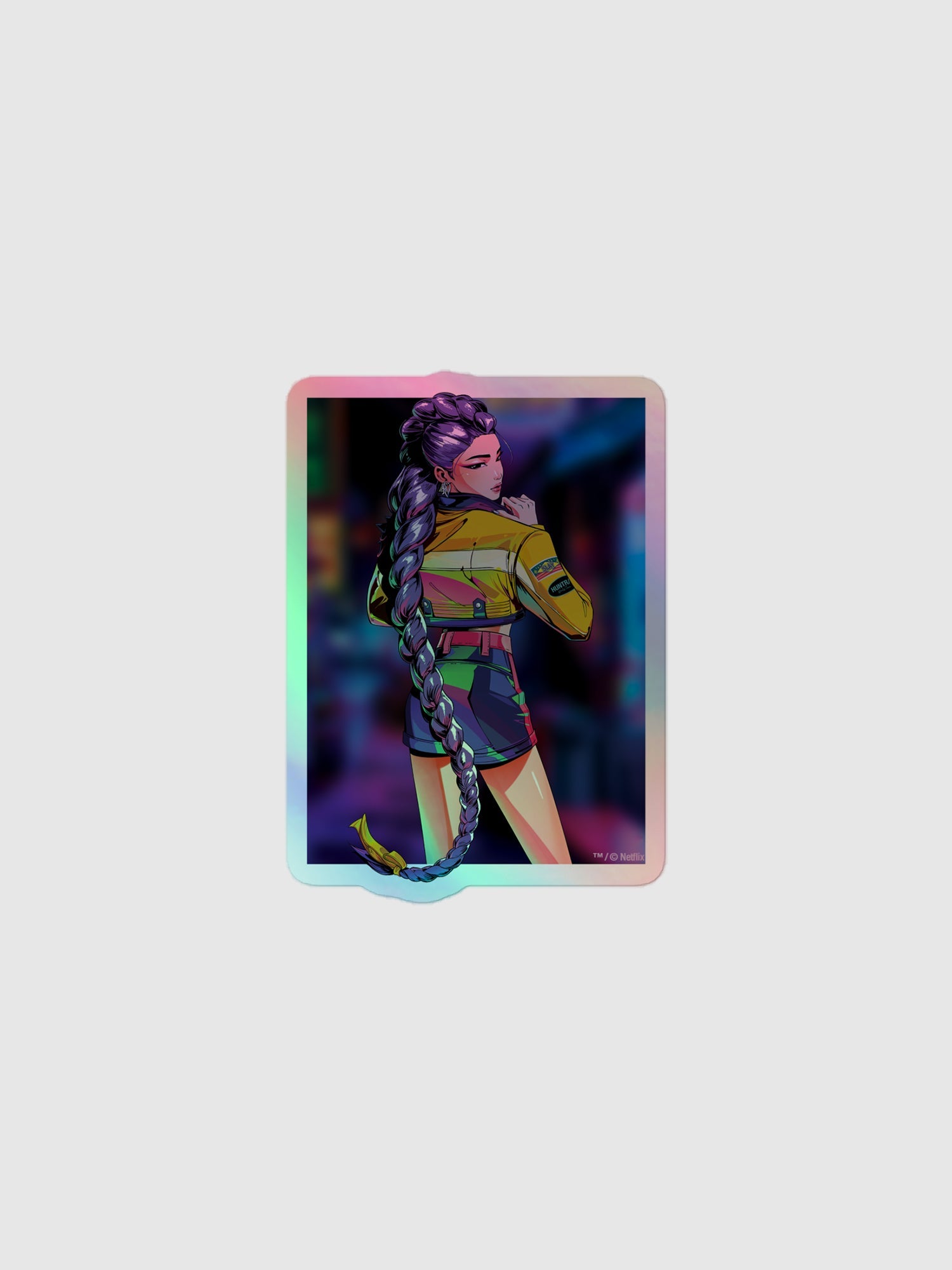 KPop Demon Hunters Holographic Sticker Rumi Electric Summer