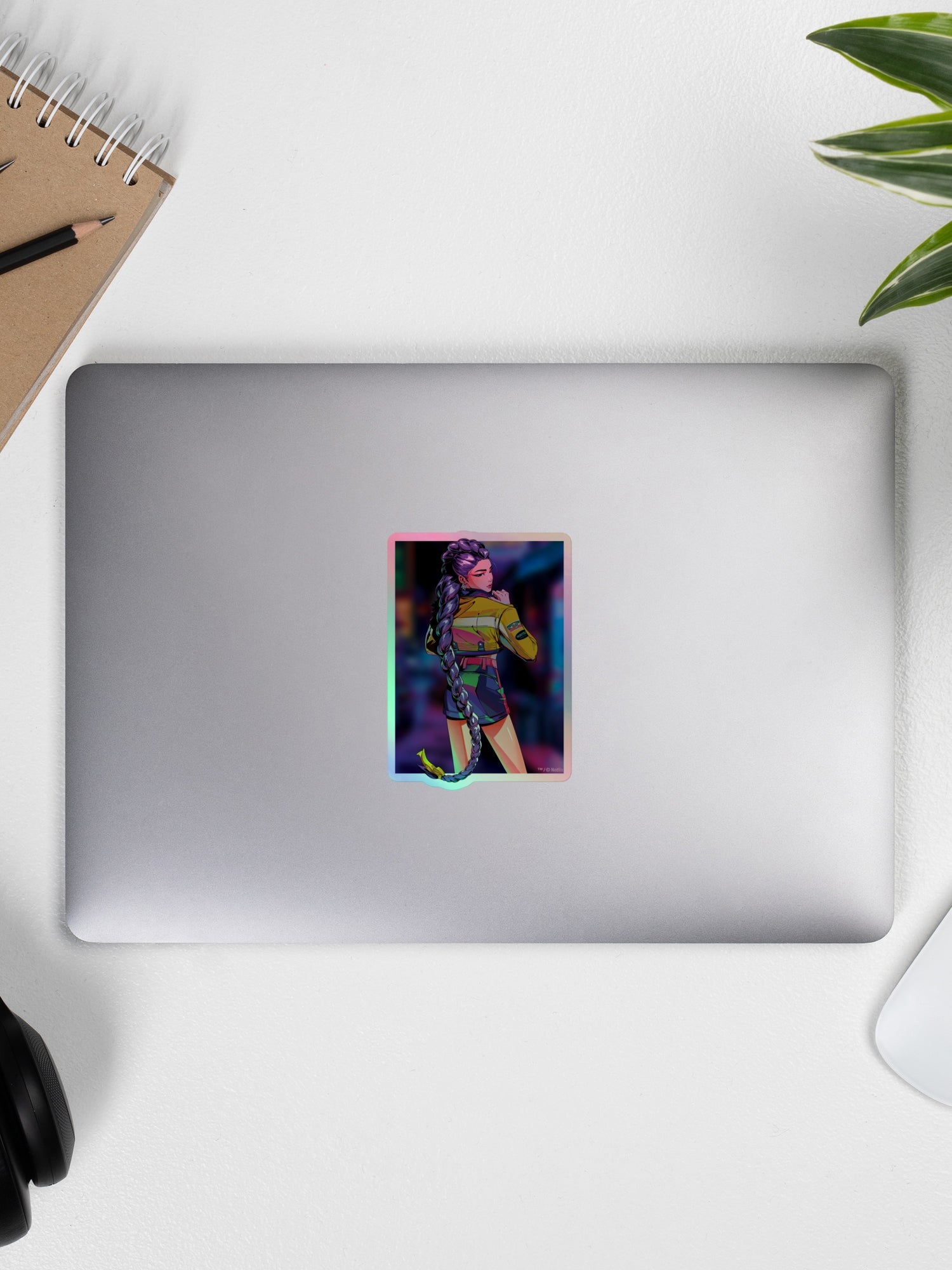 KPop Demon Hunters Holographic Sticker Rumi Electric Summer