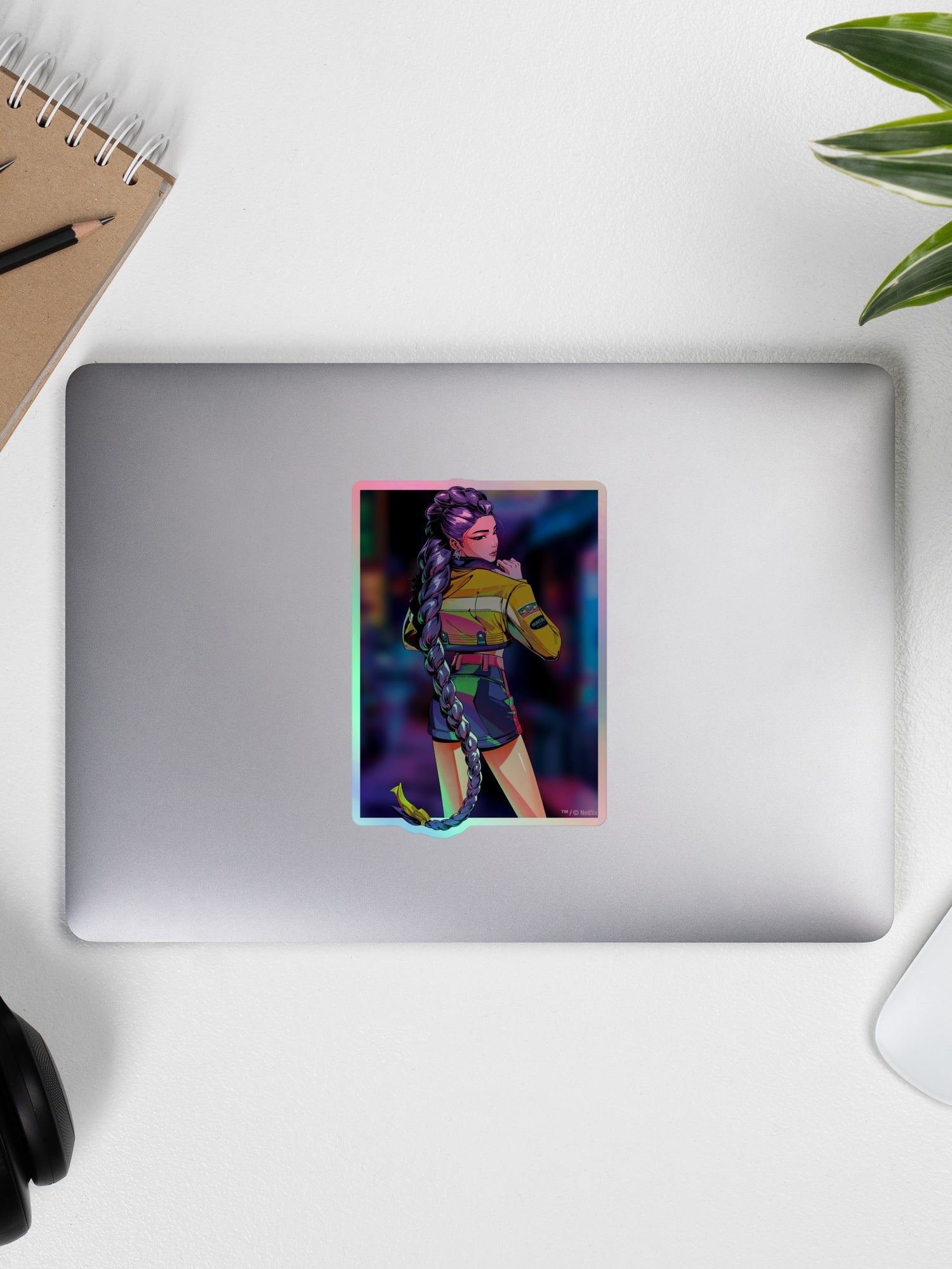 KPop Demon Hunters Holographic Sticker Rumi Electric Summer