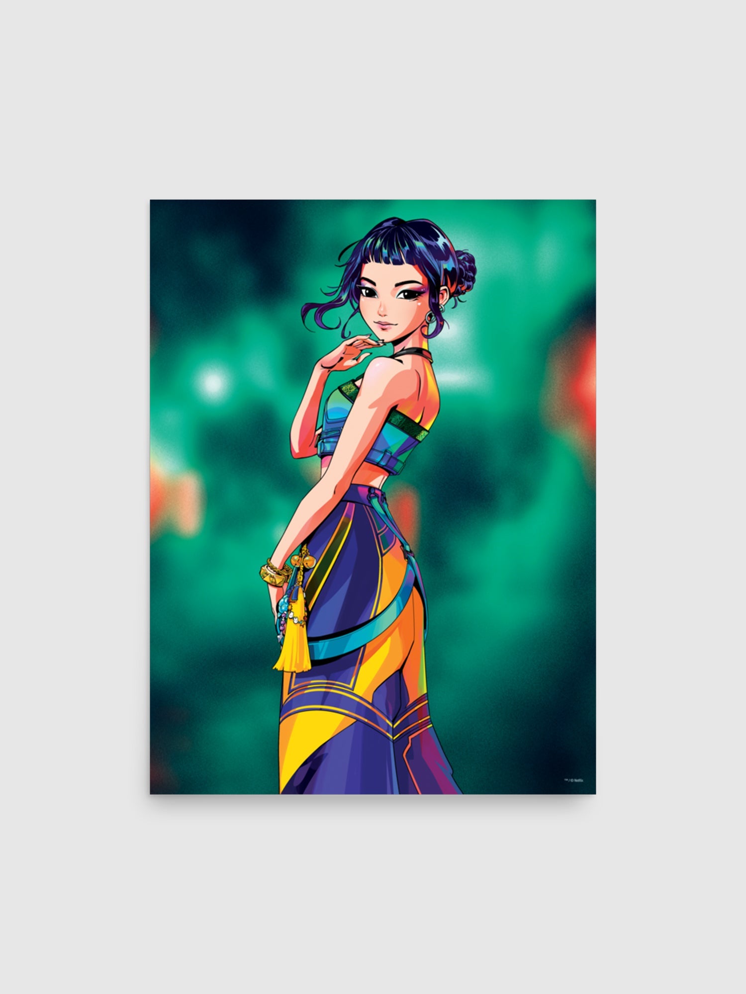 KPop Demon Hunters Poster Zoey Electric Summer