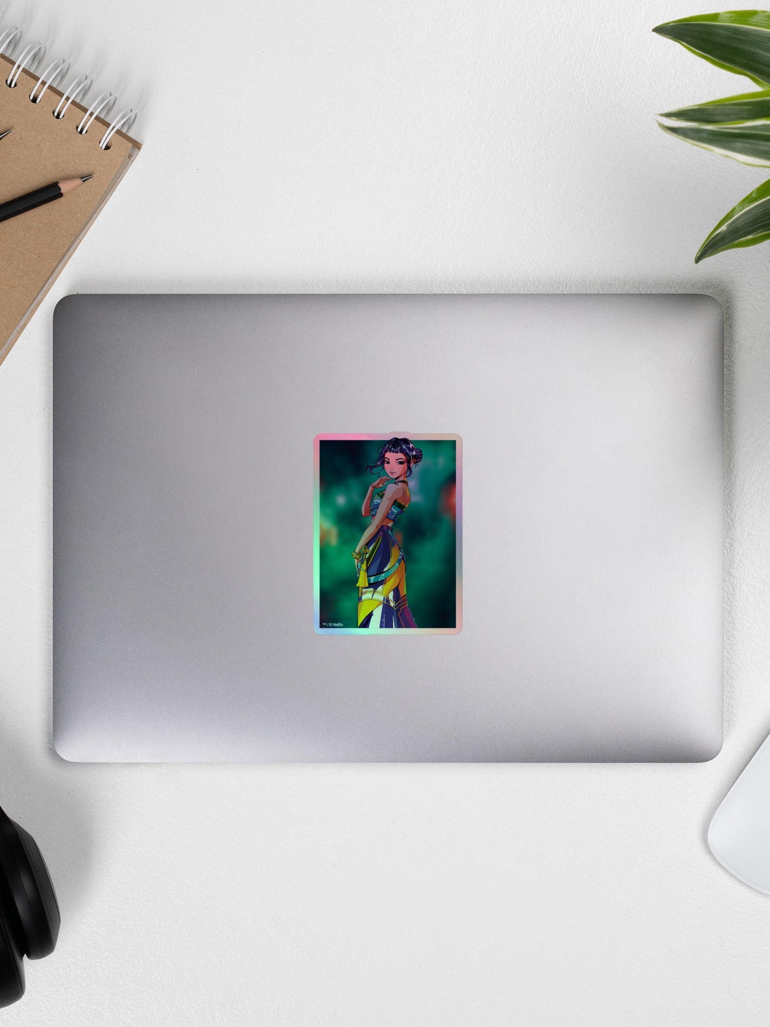KPop Demon Hunters Holographic Sticker Zoey Electric Summer