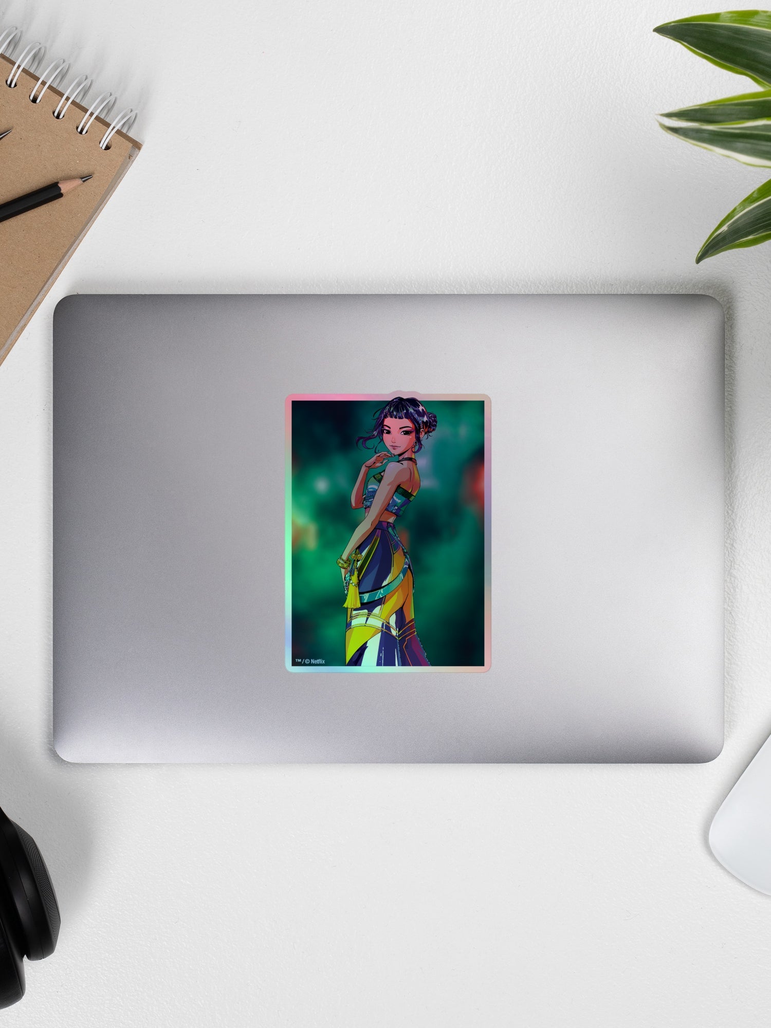 KPop Demon Hunters Holographic Sticker Zoey Electric Summer