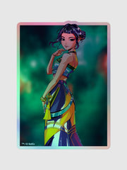 KPop Demon Hunters Holographic Sticker Zoey Electric Summer