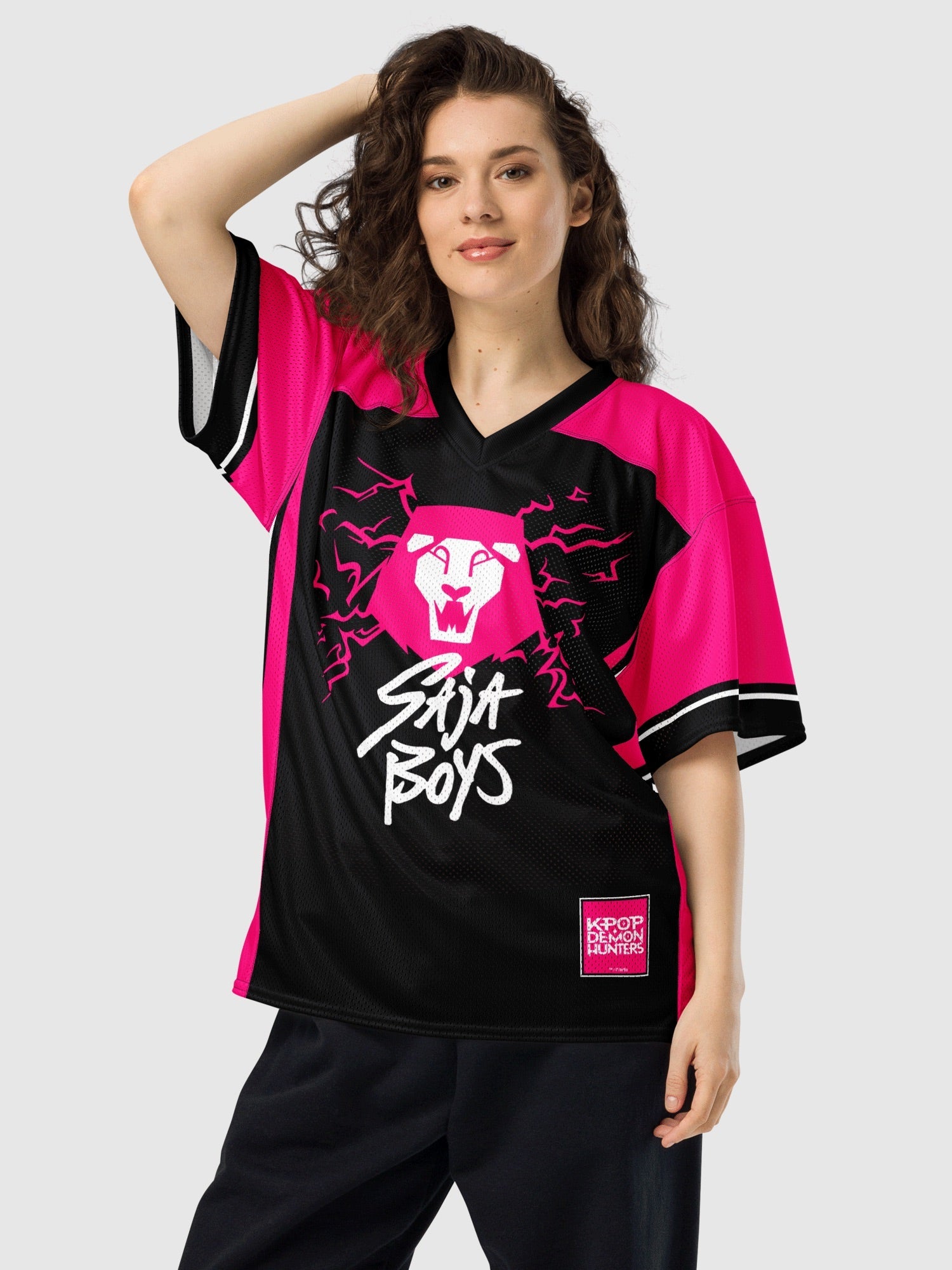 KPop Demon Hunters SAJA BOYS Pride Football Jersey