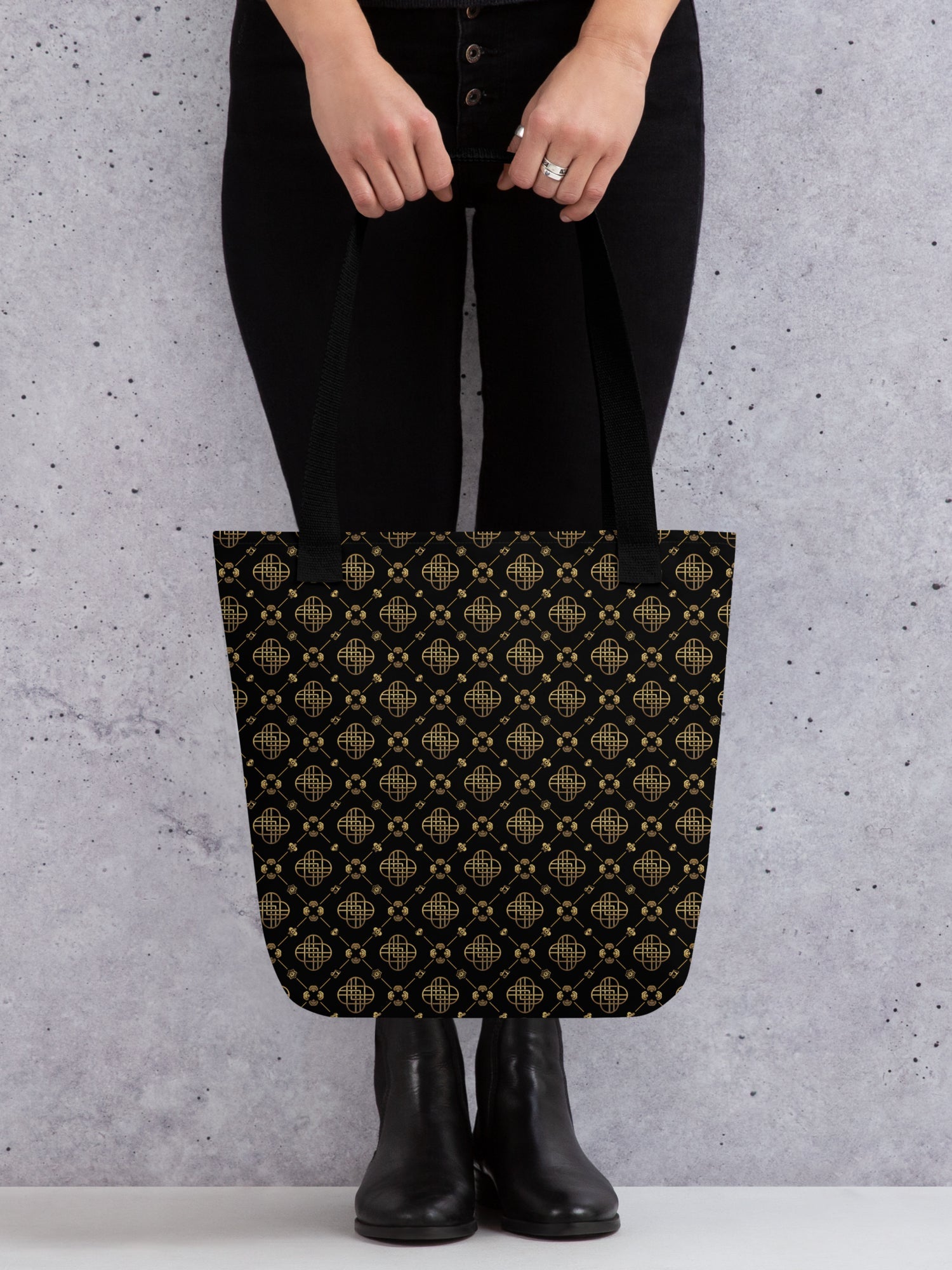 KPop Demon Hunters Tote Bag HUNTR/X Logo Golden