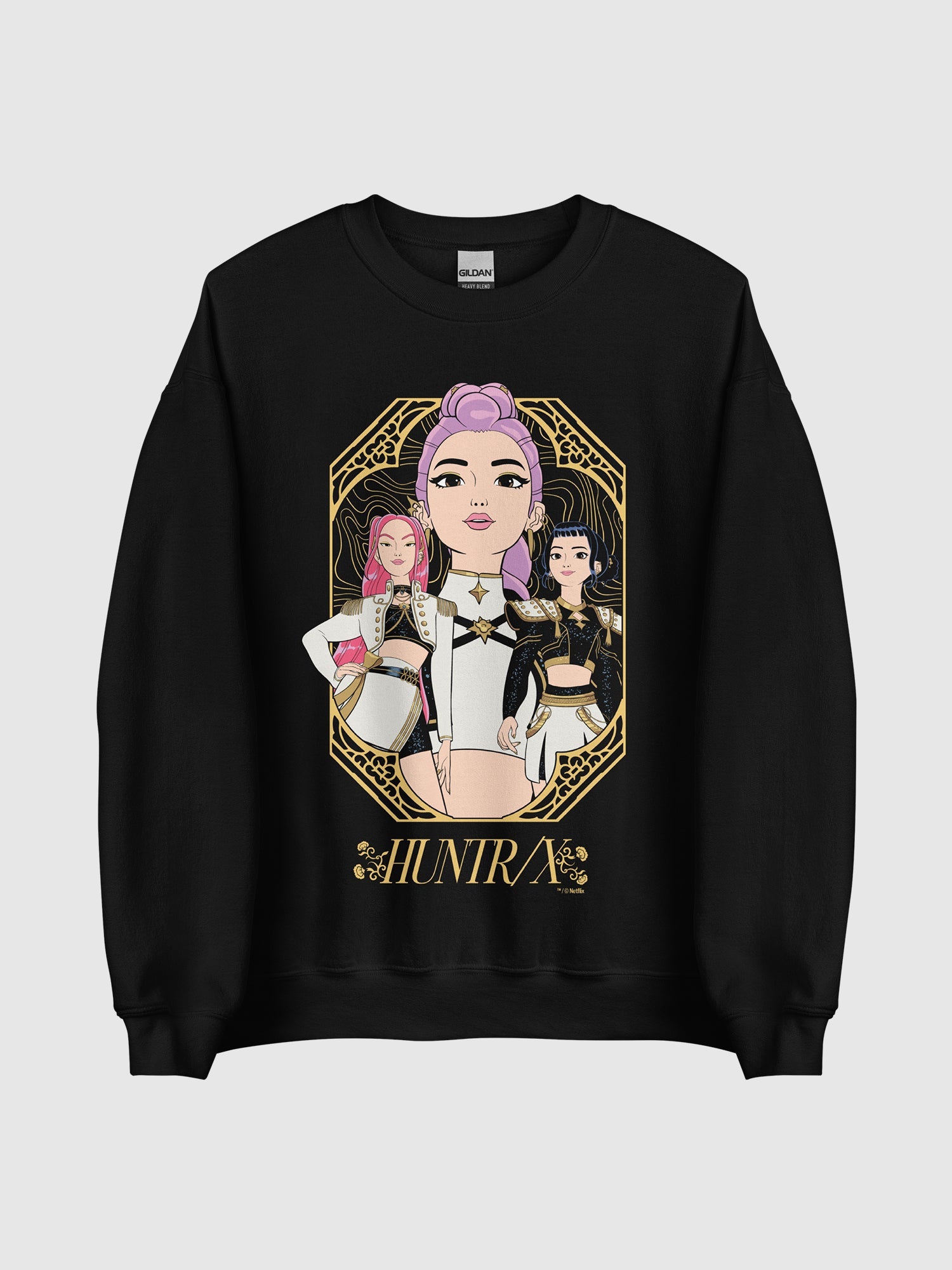 KPop Demon Hunters Kids Crewneck HUNTR/X Golden