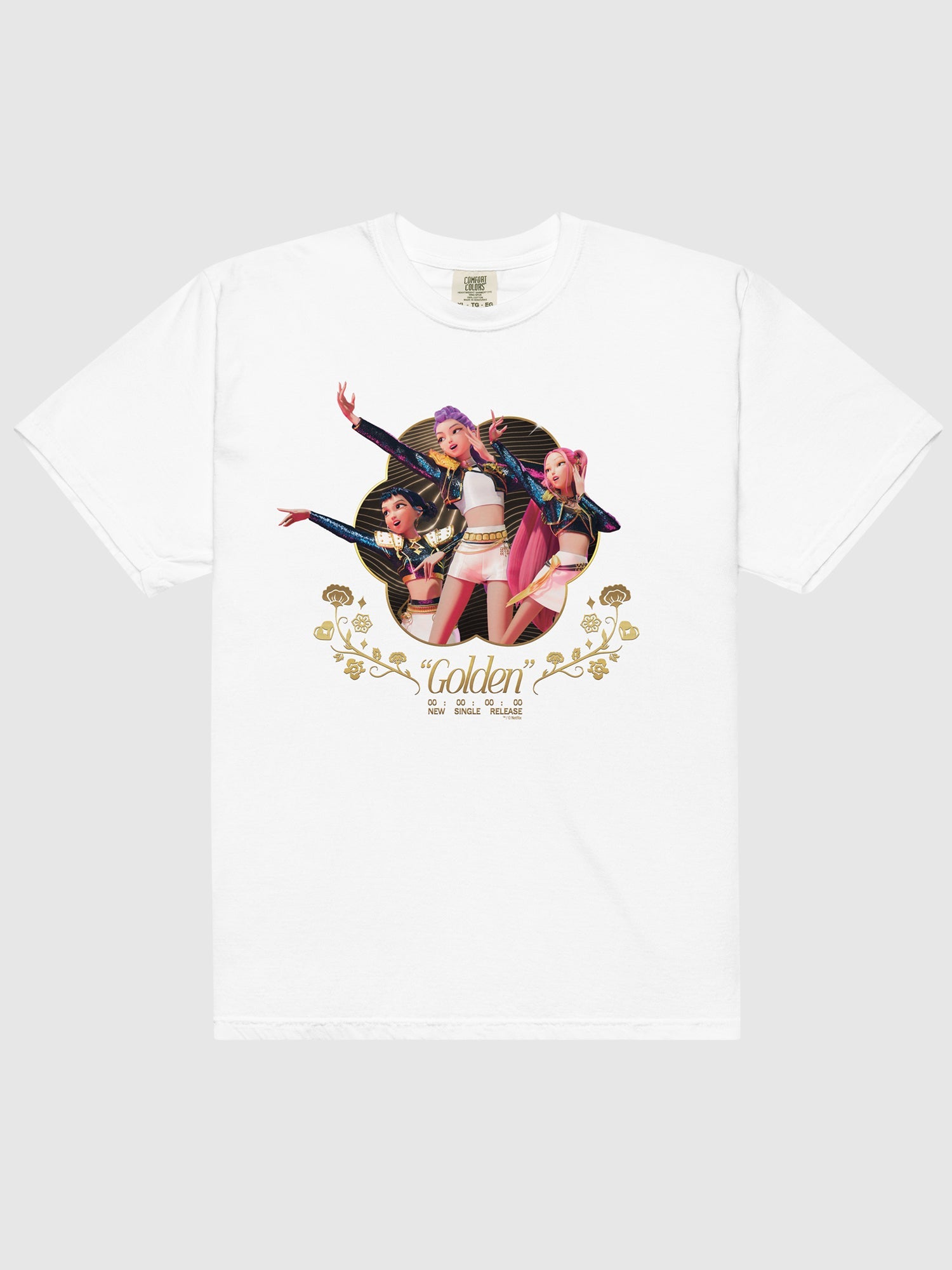 KPop Demon Hunters Comfort Colors T-Shirt Golden Release