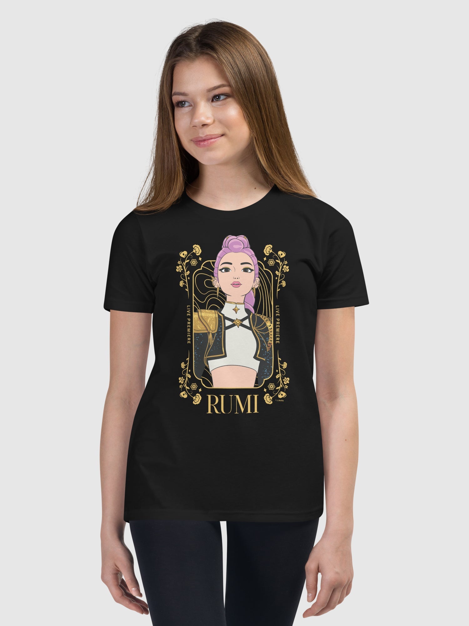 KPop Demon Hunters Kids T-Shirt Rumi Golden