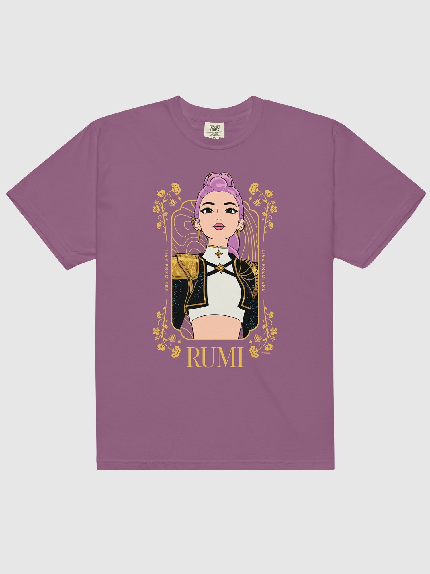 KPop Demon Hunters Comfort Colors T-Shirt Rumi Golden