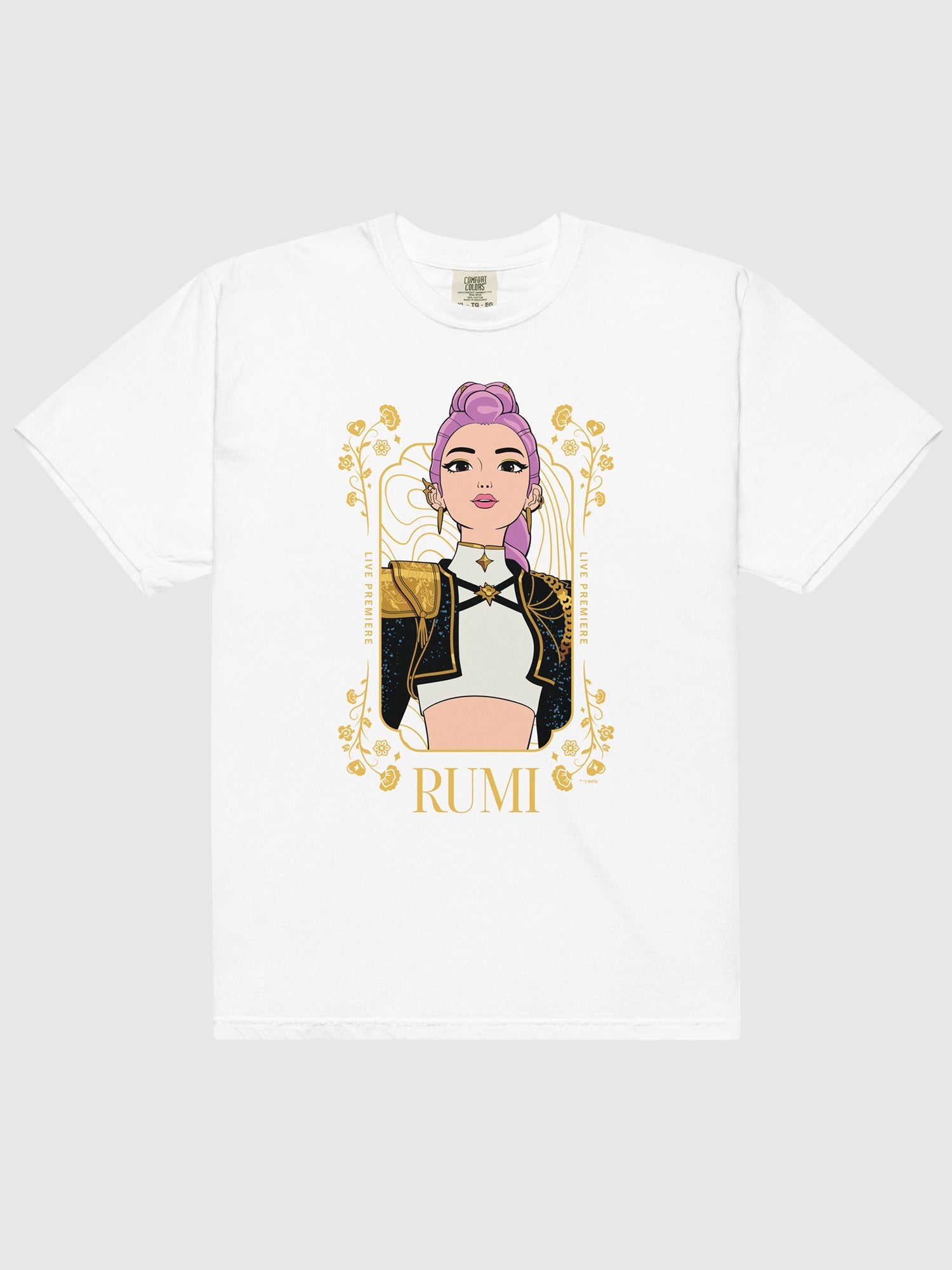 KPop Demon Hunters Comfort Colors T-Shirt Rumi Golden