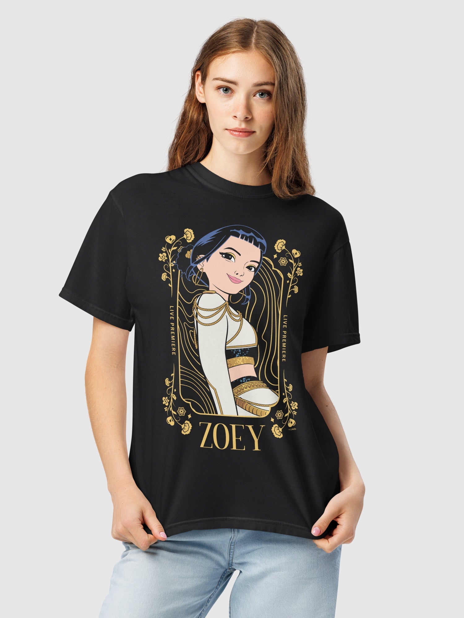 KPop Demon Hunters Comfort Colors T-Shirt Zoey Golden