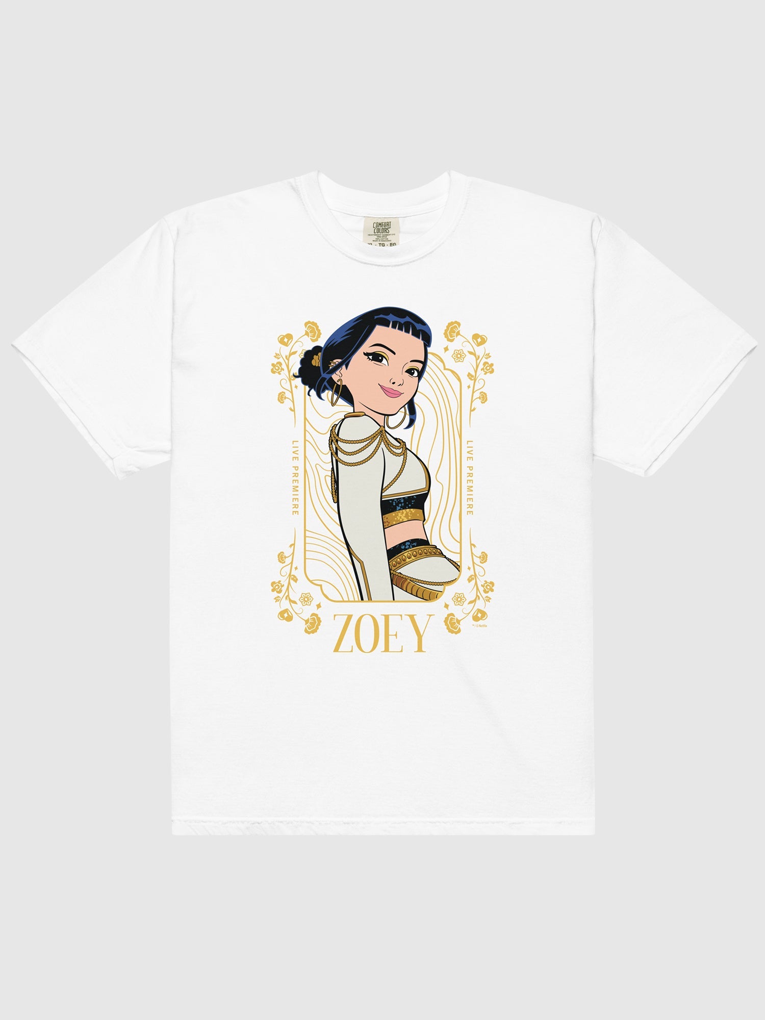 KPop Demon Hunters Comfort Colors T-Shirt Zoey Golden