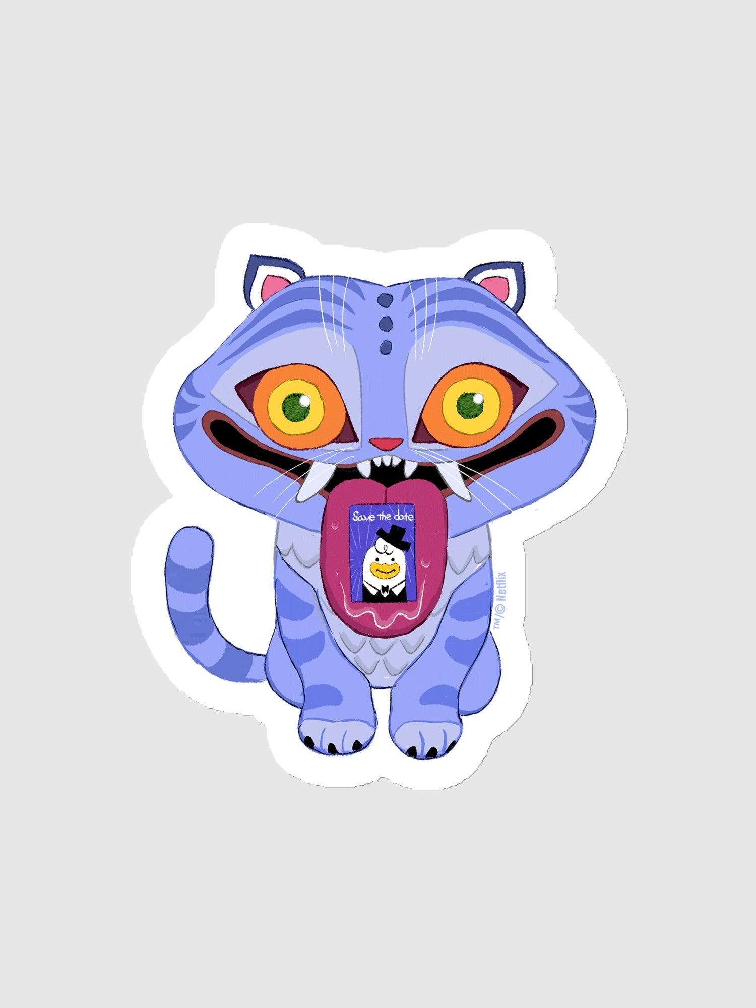 KPop Demon Hunters Derpy Tiger Magnet