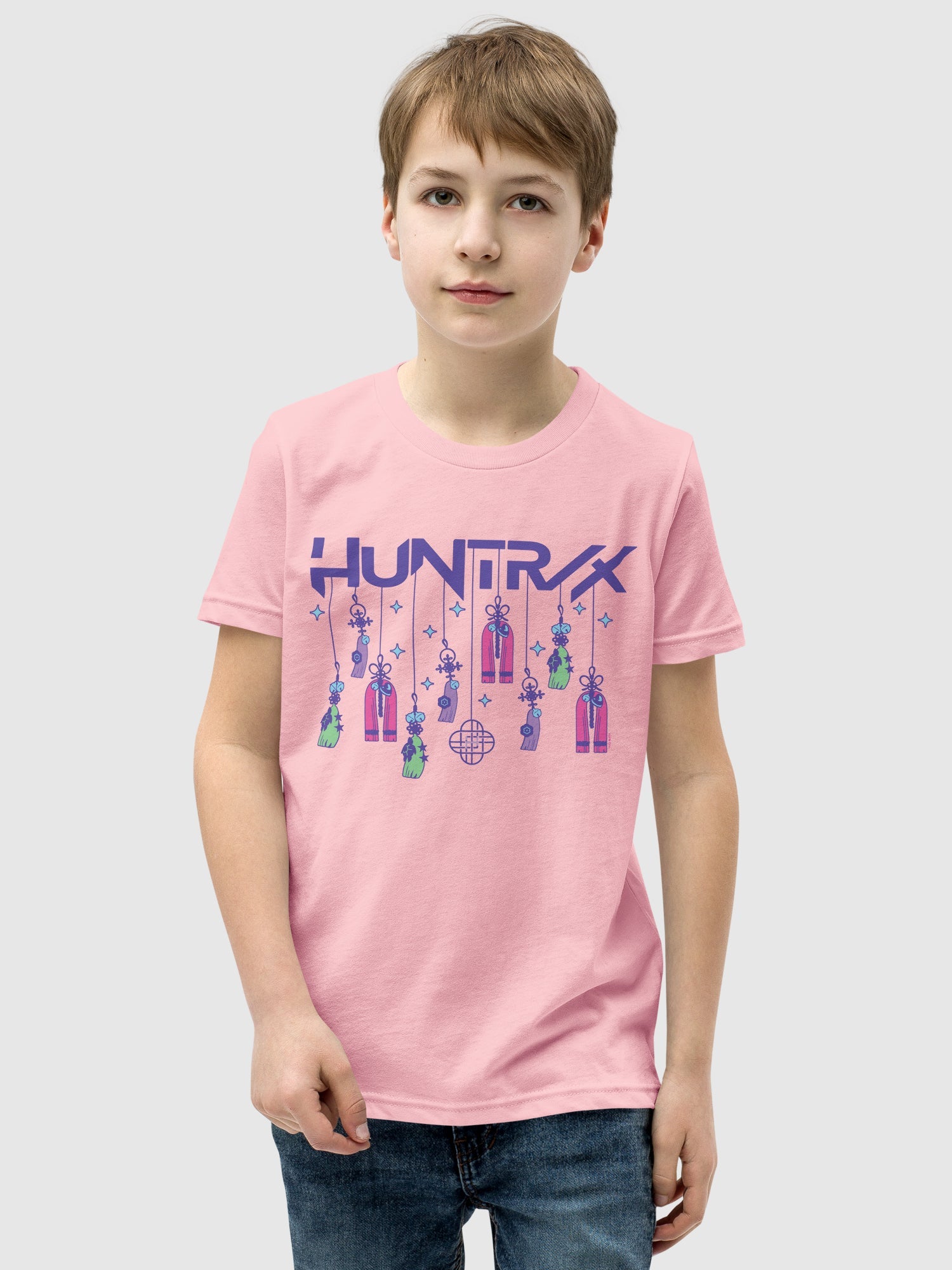 Kpop Demon Hunters Kids T-Shirt HUNTR/X Holiday Charms