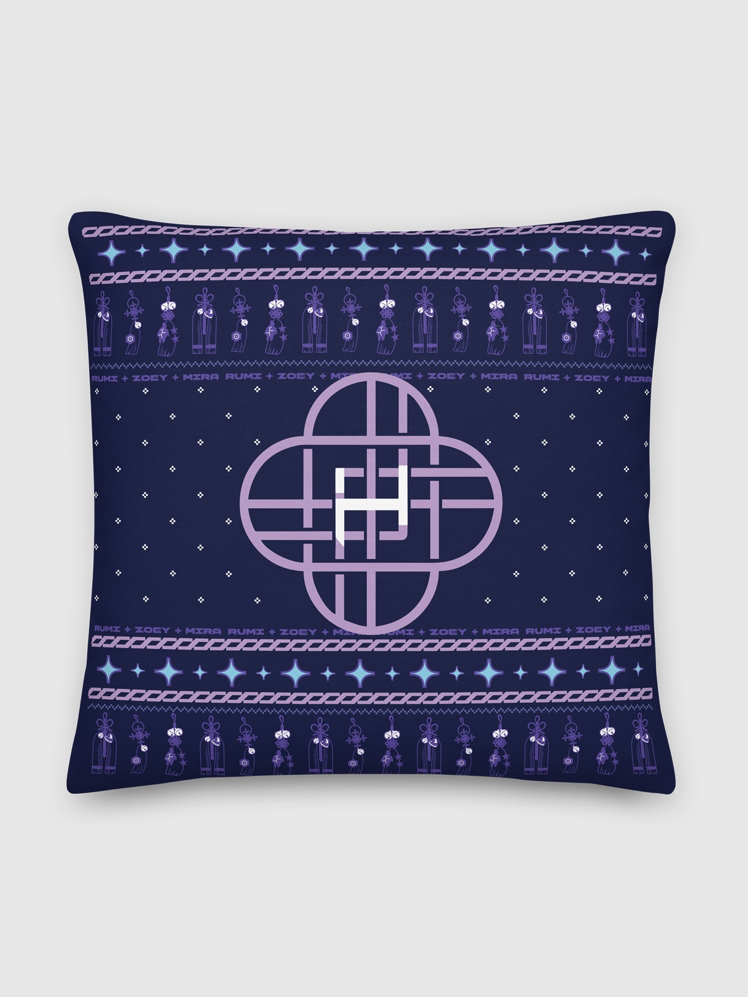 KPop Demon Hunters Pillow HUNTR/X Holiday Charms
