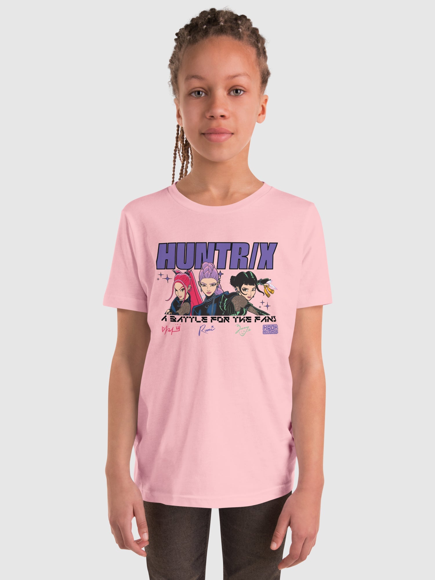 KPop Demon Hunters Kids T-Shirt HUNTR/X Battle For The Fans