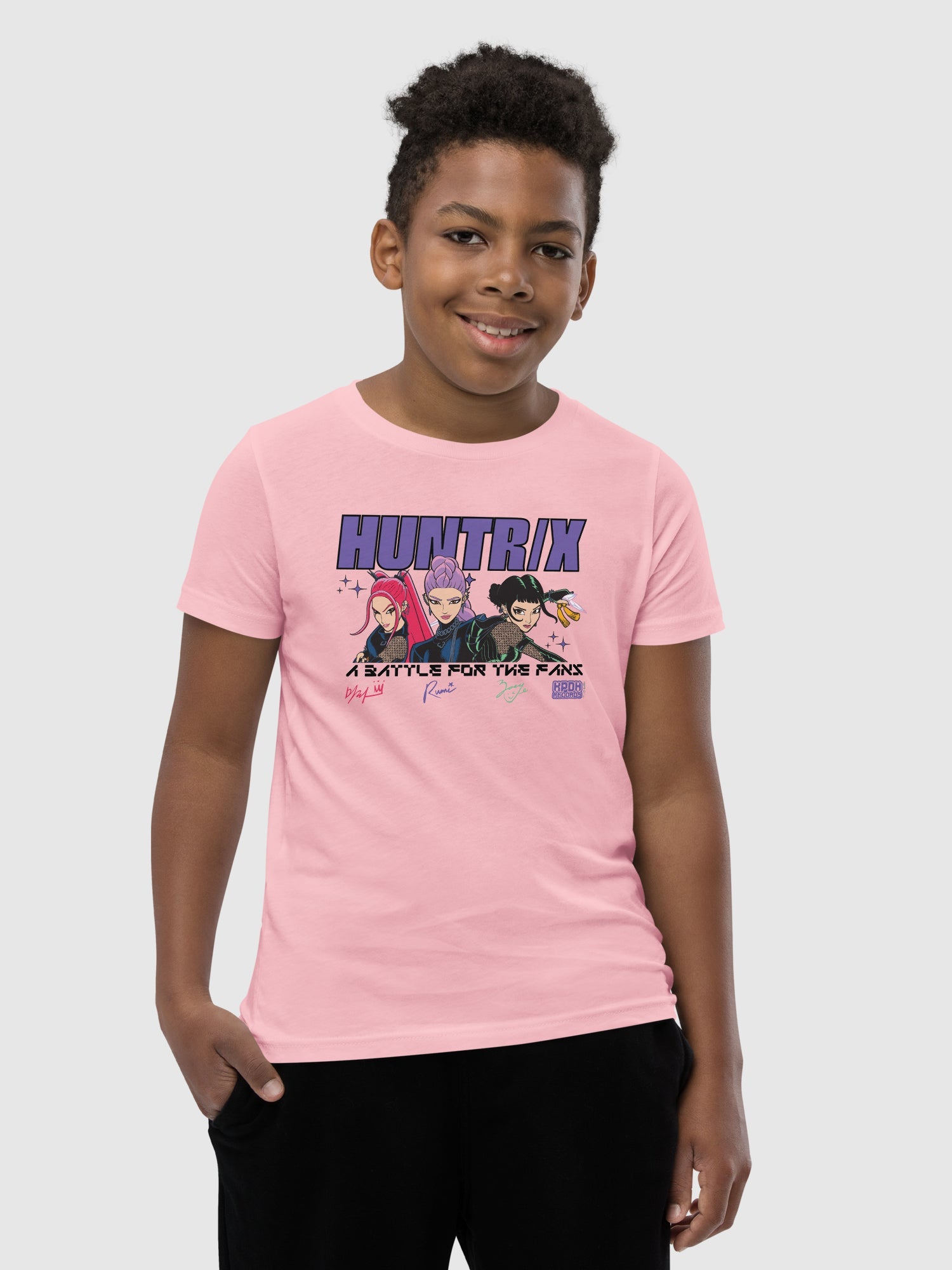 KPop Demon Hunters Kids T-Shirt HUNTR/X Battle For The Fans