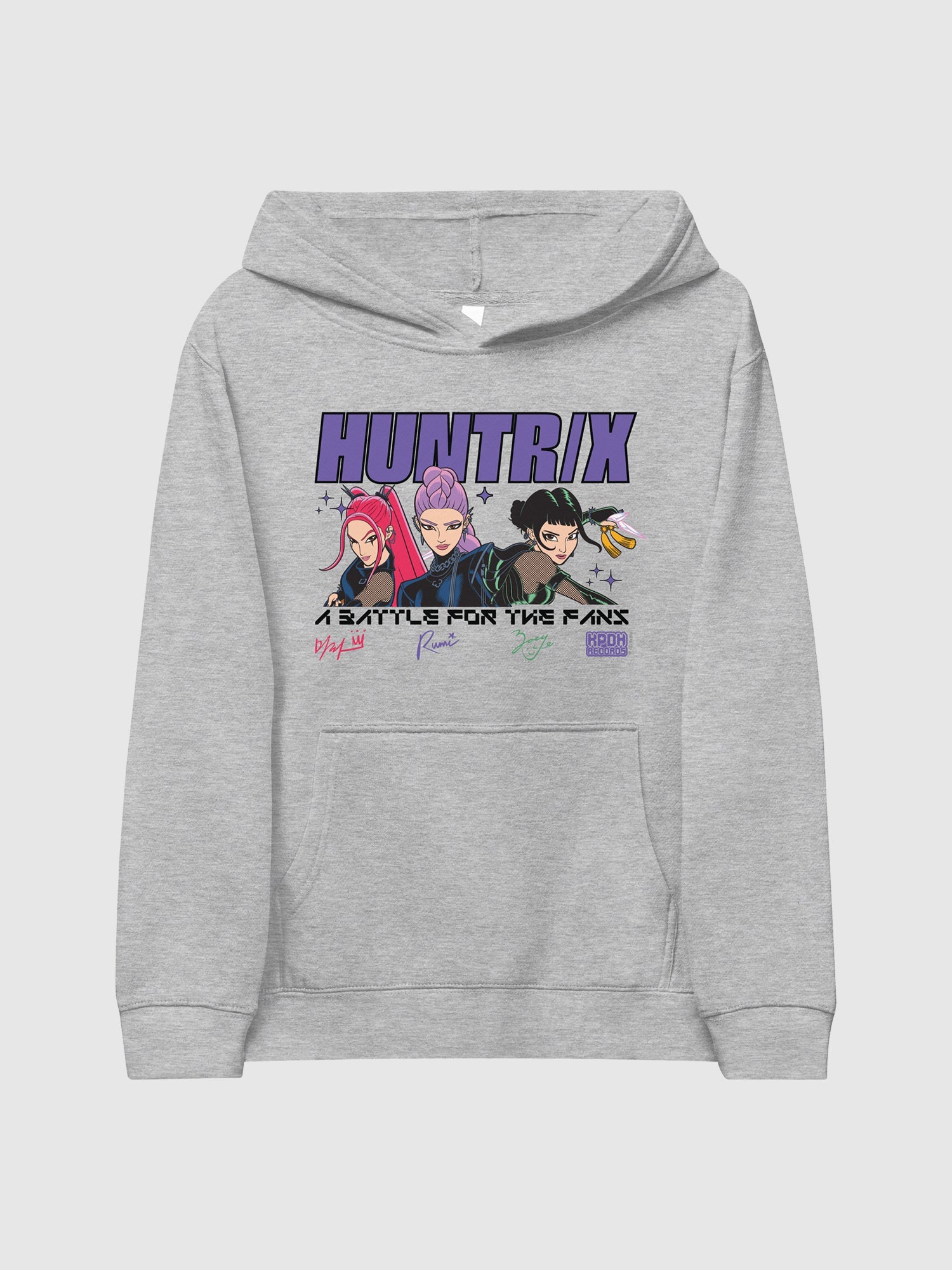 KPop Demon Hunters Kids Hoodie HUNTR/X Battle For The Fans