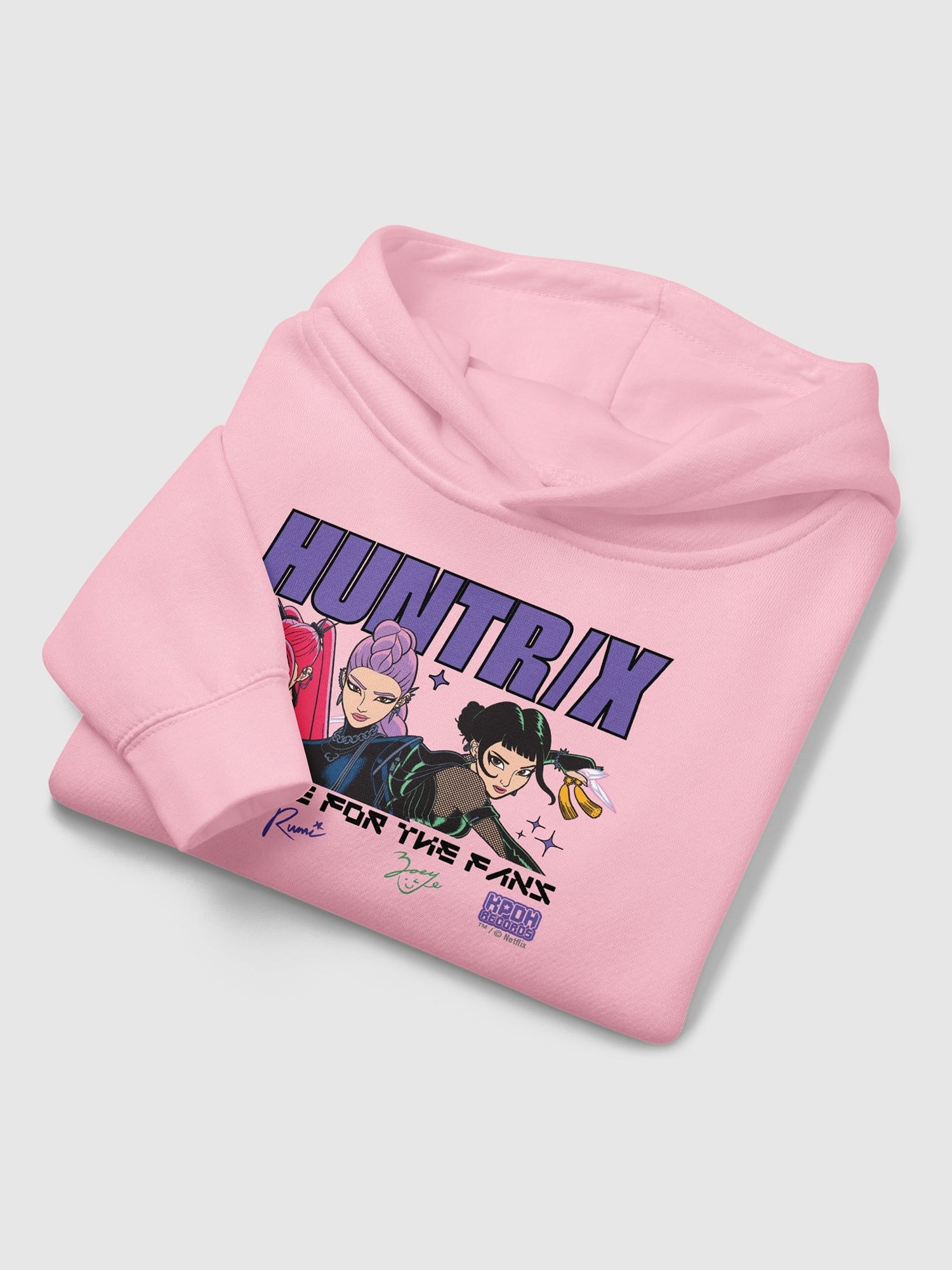 KPop Demon Hunters Toddler Hoodie HUNTR/X Battle For The Fans