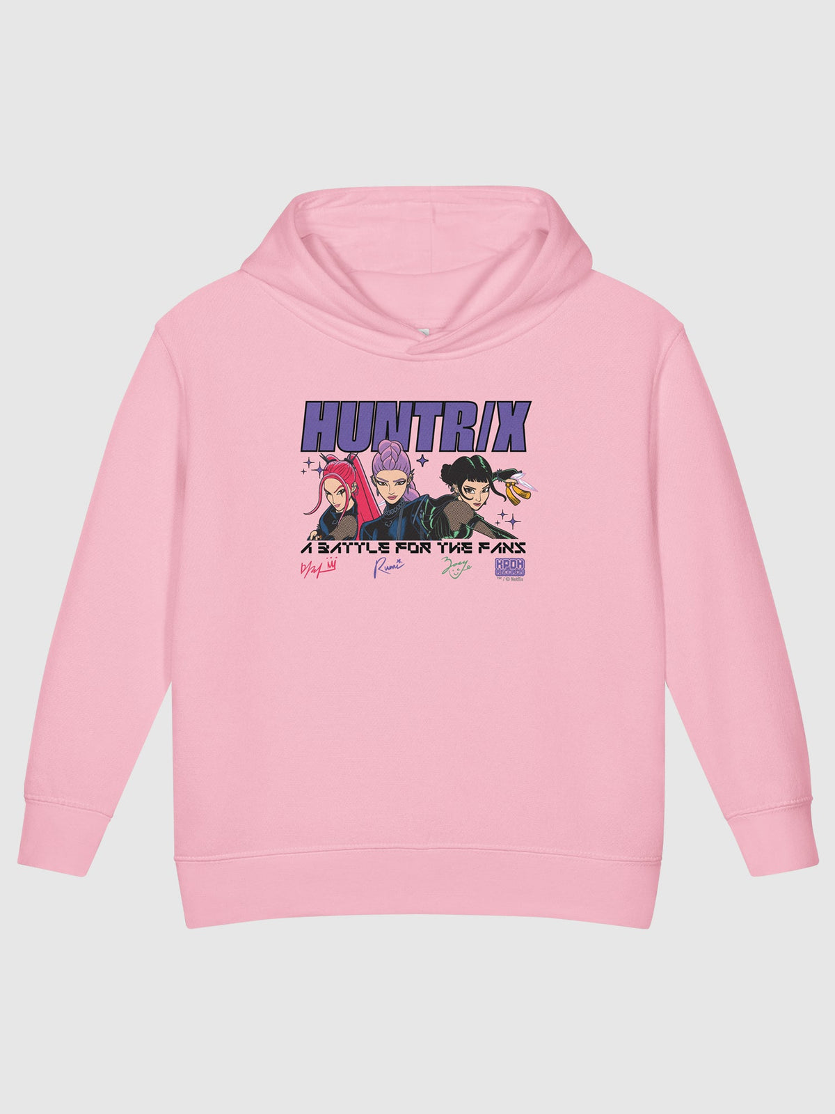 KPop Demon Hunters Toddler Hoodie HUNTR/X Battle For The Fans