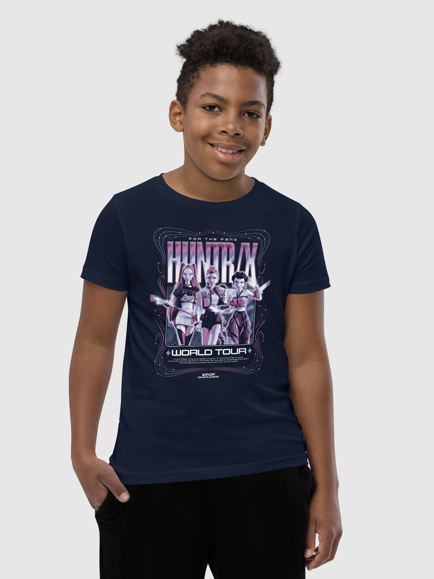 KPop Demon Hunters Kids T-Shirt HUNTR/X World Tour