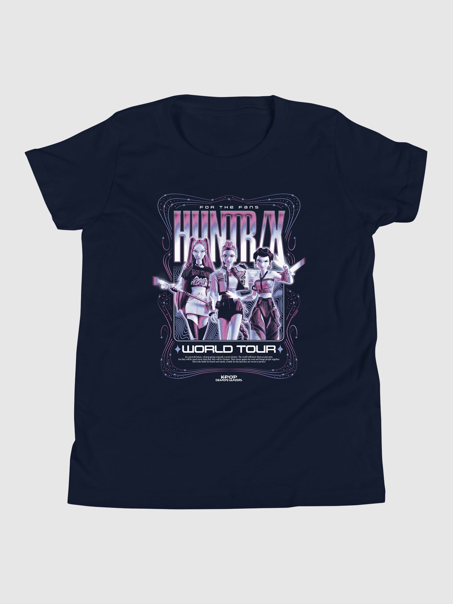 KPop Demon Hunters Kids T-Shirt HUNTR/X World Tour