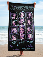 KPop Demon Hunters Beach Towel World Tour