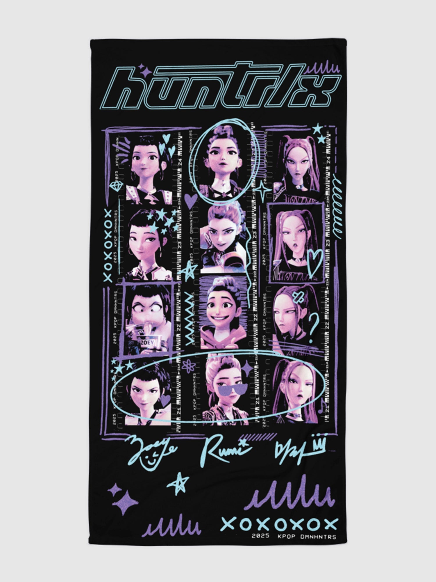 KPop Demon Hunters Beach Towel World Tour
