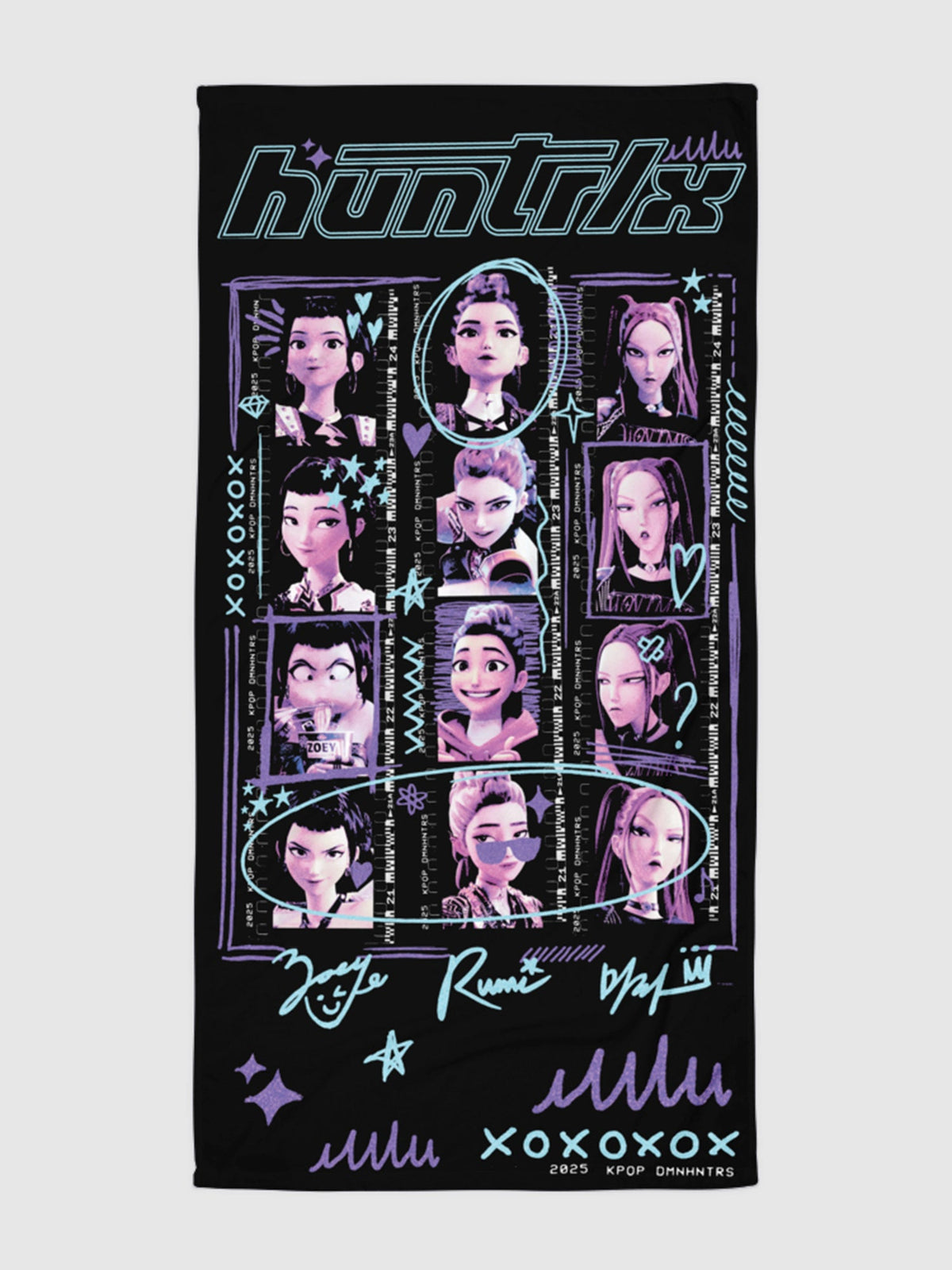 KPop Demon Hunters Beach Towel World Tour