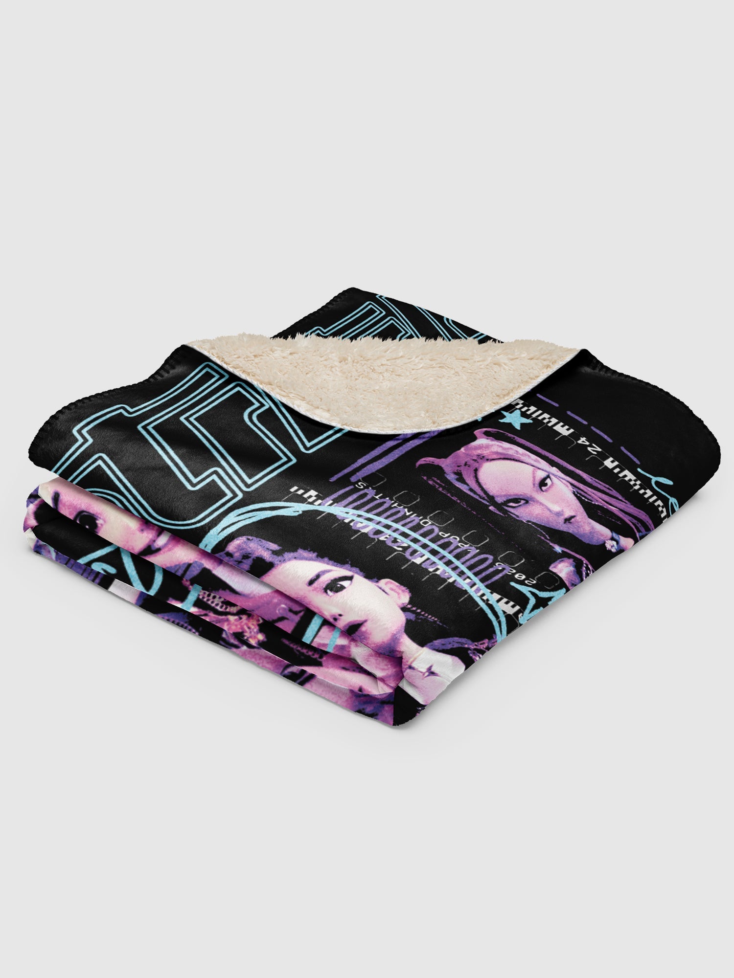 KPop Demon Hunters Sherpa Blanket World Tour