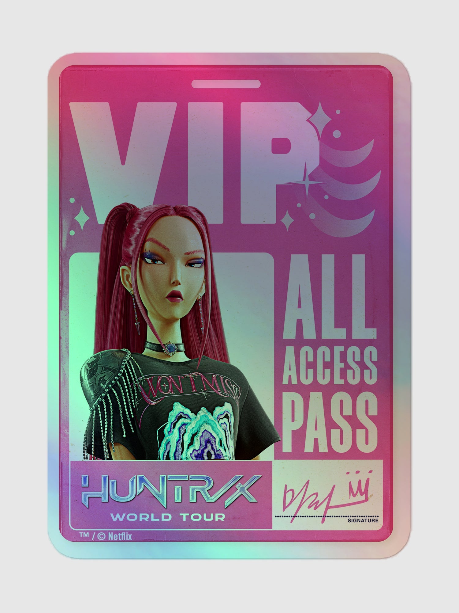KPop Demon Hunters Holographic Sticker Mira VIP