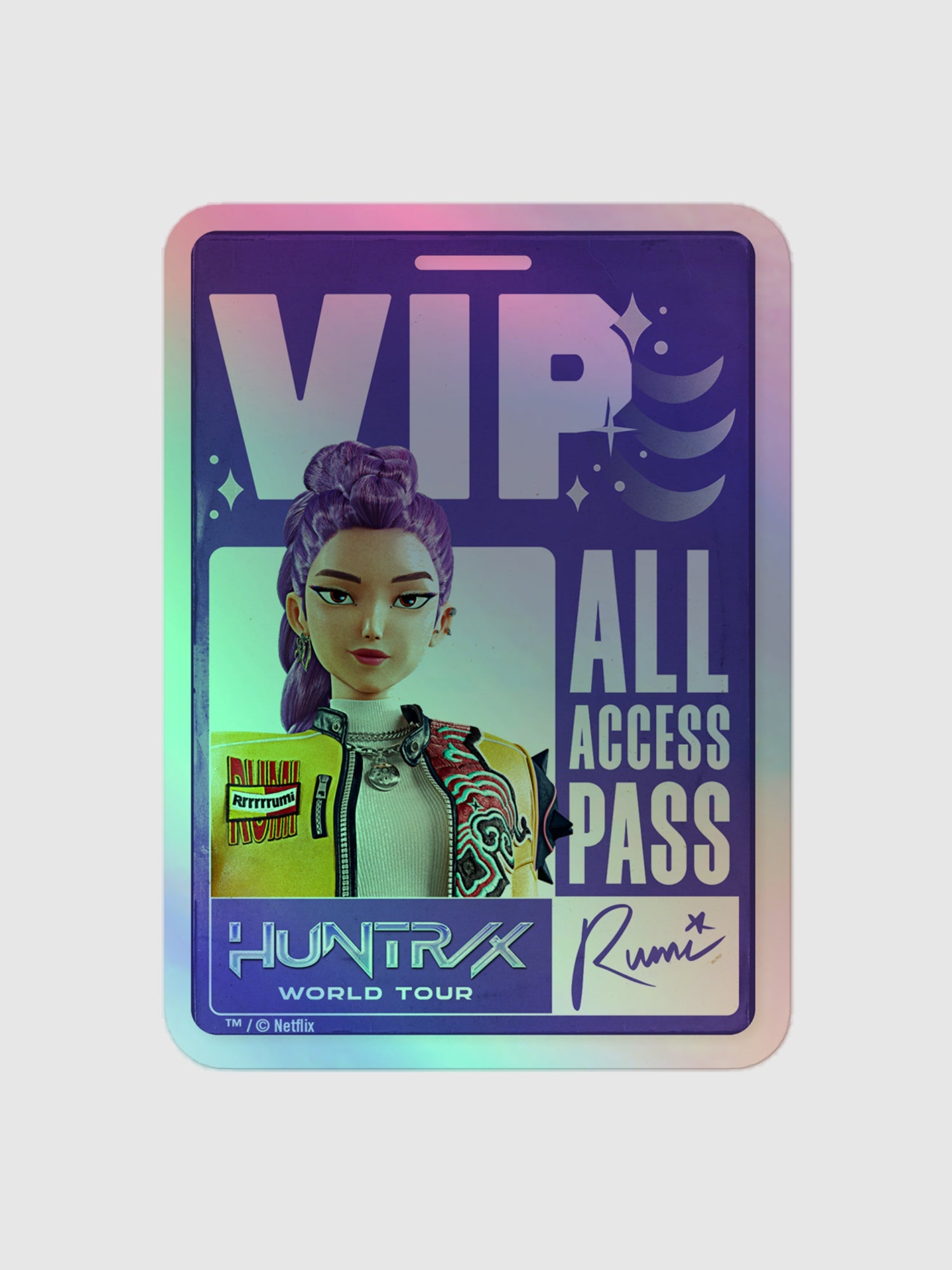 KPop Demon Hunters Holographic Sticker Rumi VIP