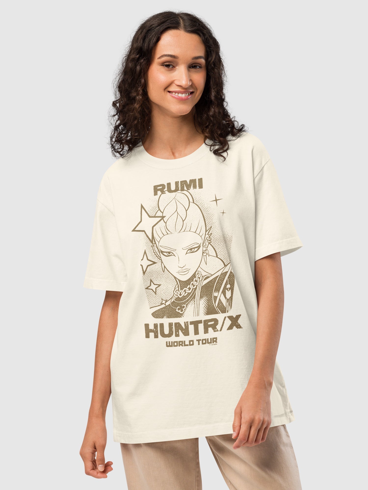 KPop Demon Hunters Oversized T-Shirt Rumi World Tour