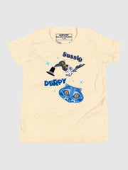 KPop Demon Hunters Kids T-Shirt Sussie and Derpy Tiger Sticker Inspired