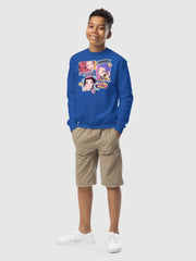 KPop Demon Hunters Youth Sweatshirt HUNTR/X Sticker Inspired