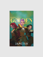 KPop Demon Hunters HUNTR/X Golden Birthday Card
