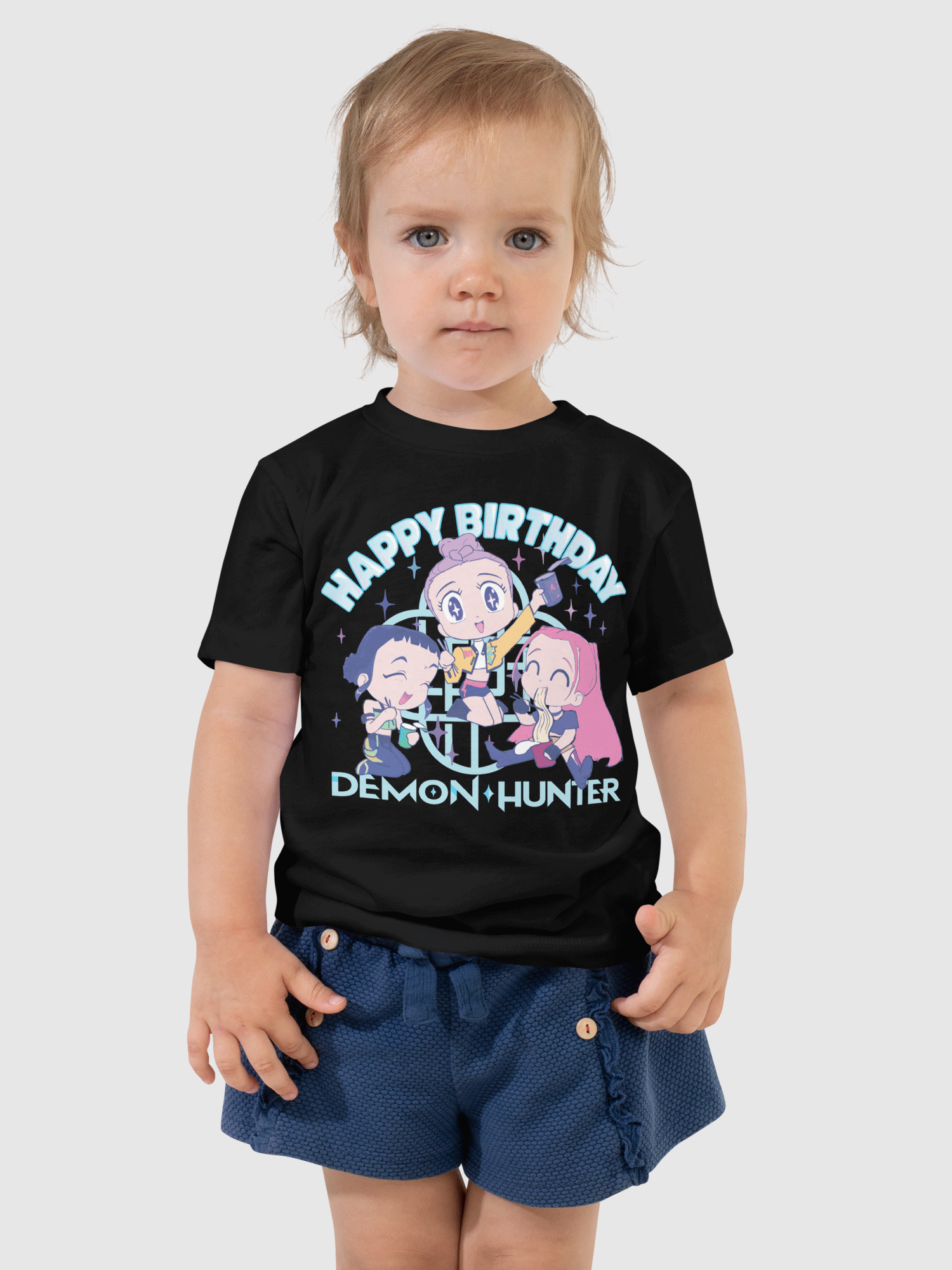 KPop Demon Hunters HUNTR/X Birthday Toddler Short Sleeve T-Shirt