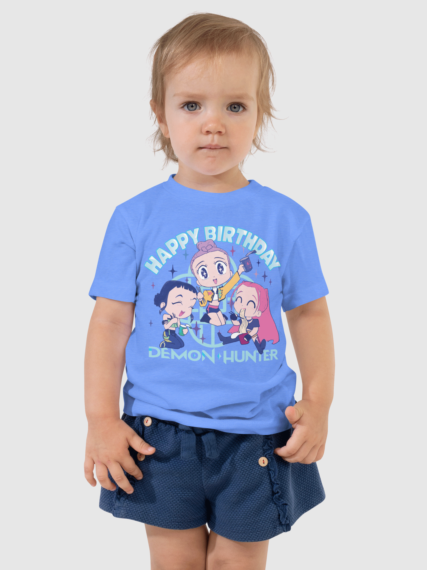 KPop Demon Hunters HUNTR/X Birthday Toddler Short Sleeve T-Shirt