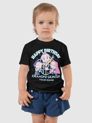 KPop Demon Hunters HUNTR/X Birthday Personalized Toddler Short Sleeve T-Shirt