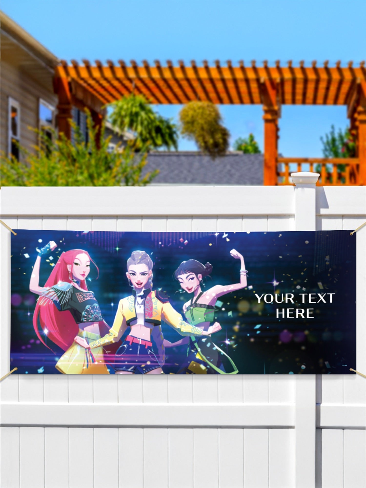 KPop Demon Hunters HUNTR/X Personalized Banner
