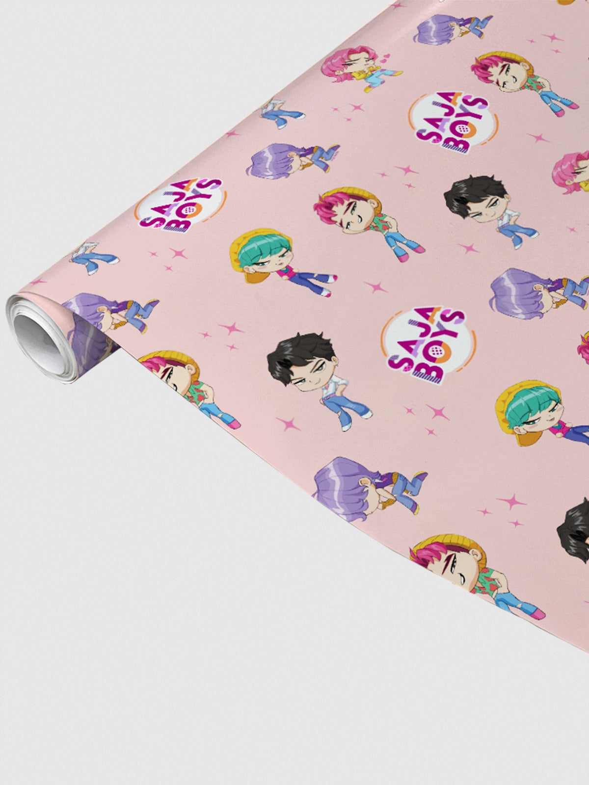 KPop Demon Hunters Chibi SAJA BOYS Wrapping Paper