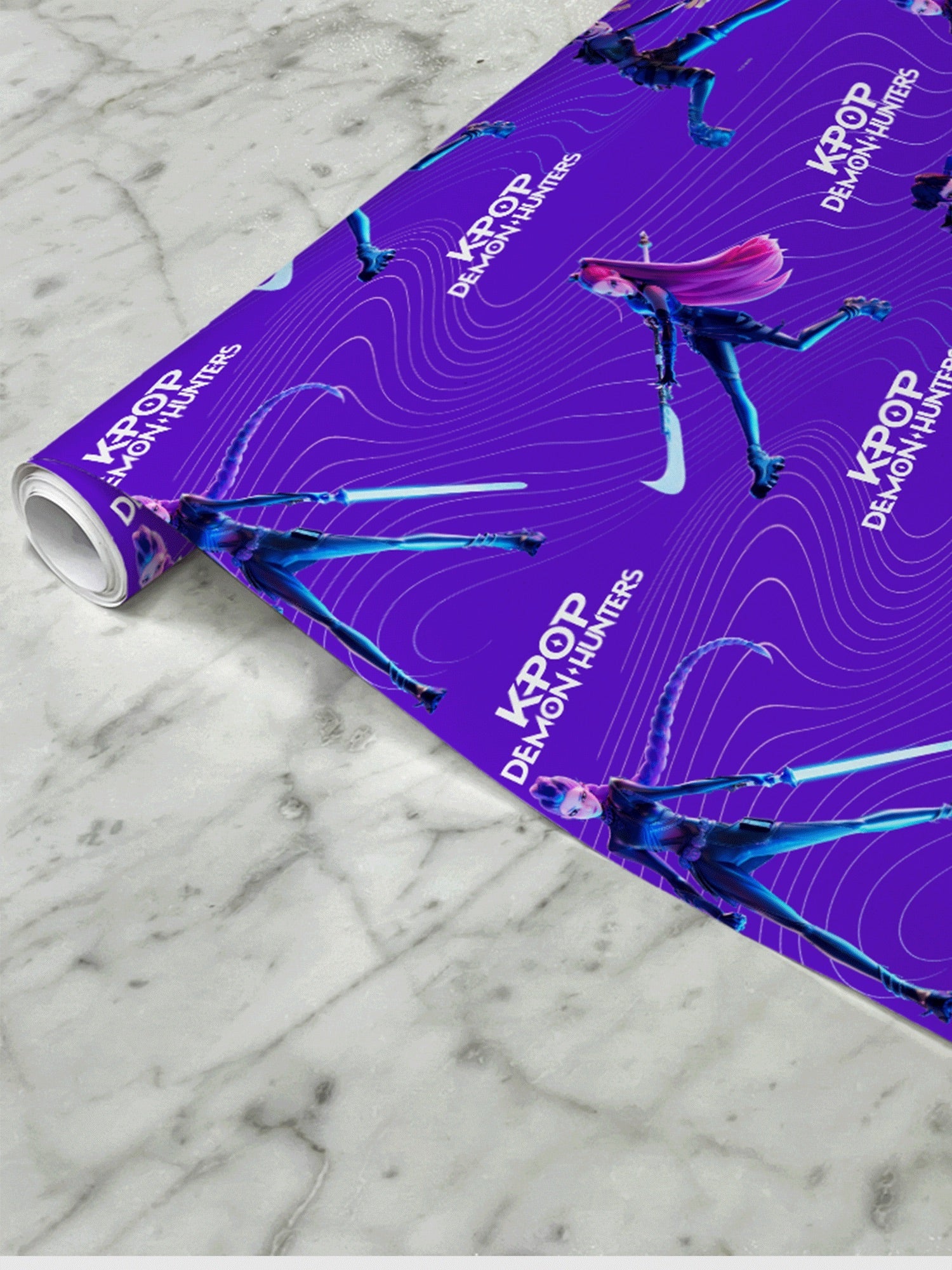 KPop Demon Hunters HUNTR/X Fighting Wrapping Paper
