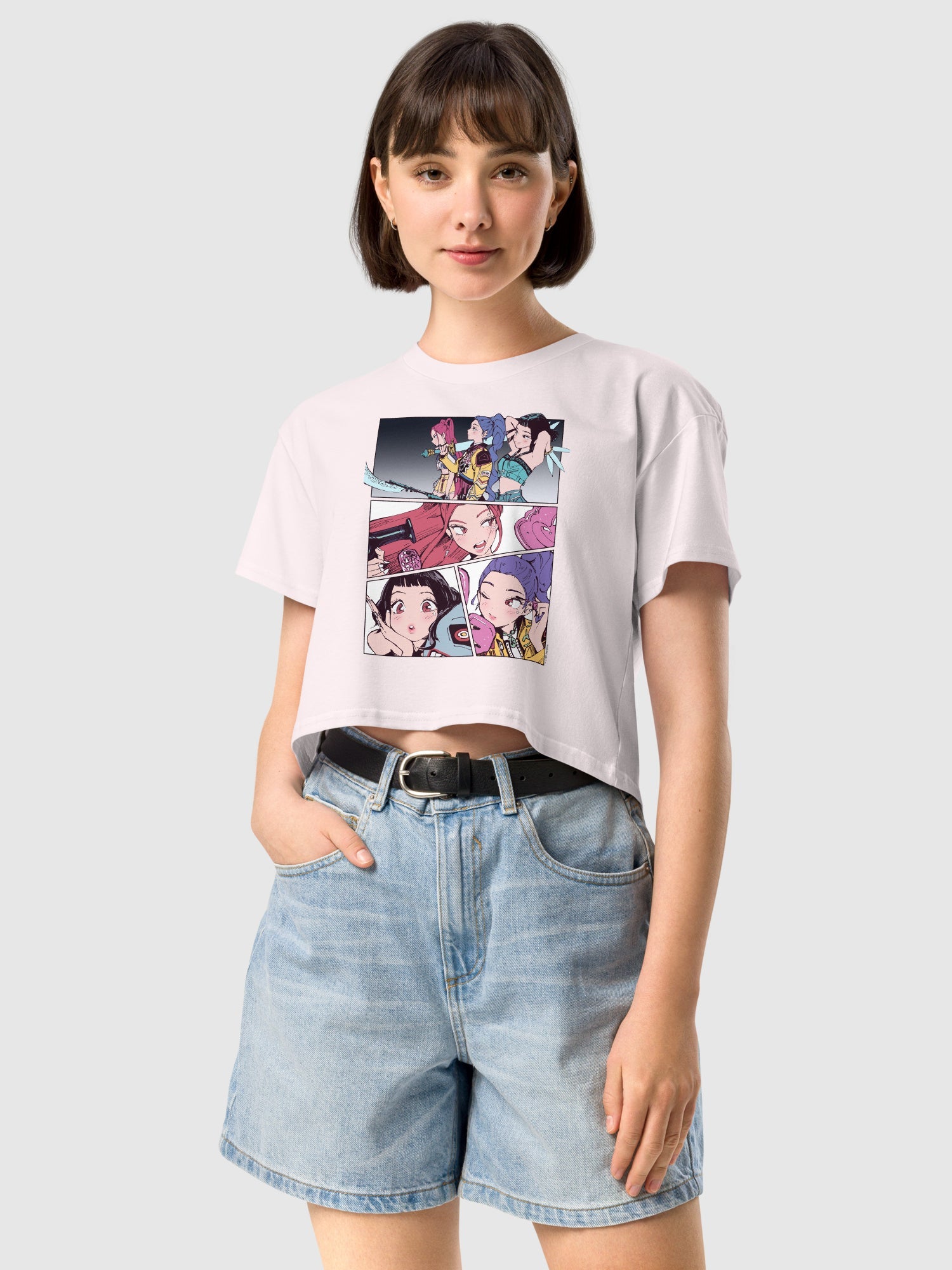 KPop Demon Hunters Women's Crop Top Polo Tokki