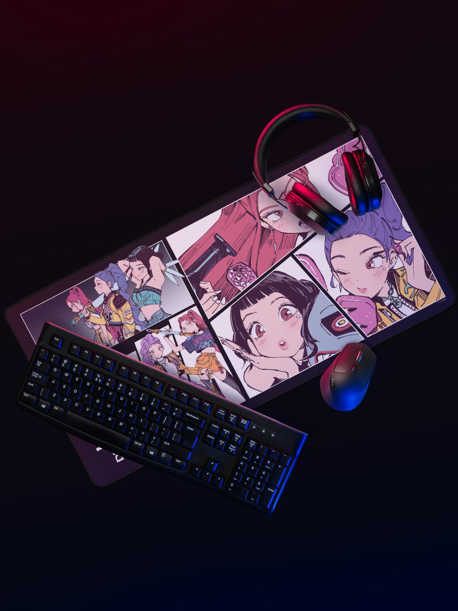 KPop Demon Hunters Desk Mat HUNTR/X Polo Tokki