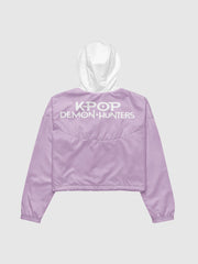 KPop Demon Hunters Cropped Windbreaker Half-Zip HUNTR/X